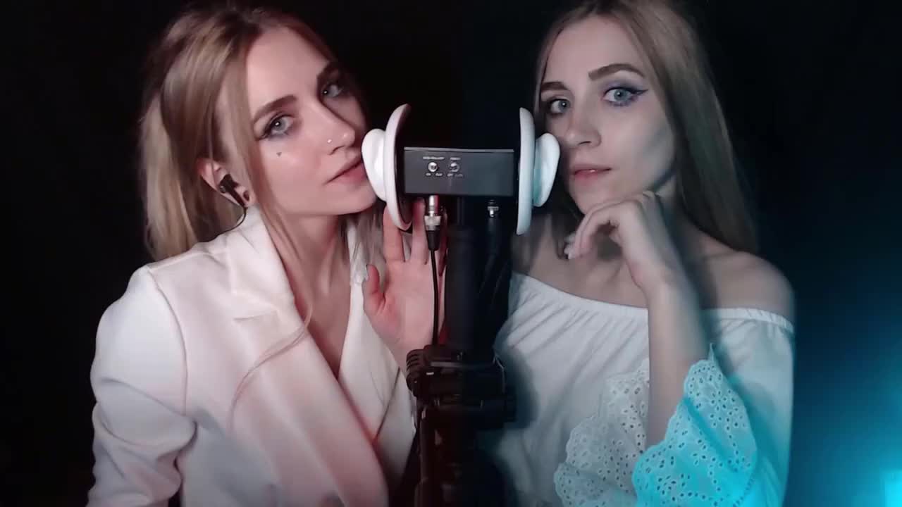#杂 ASMR Kotya Twin Ear Licking Patreon Vide